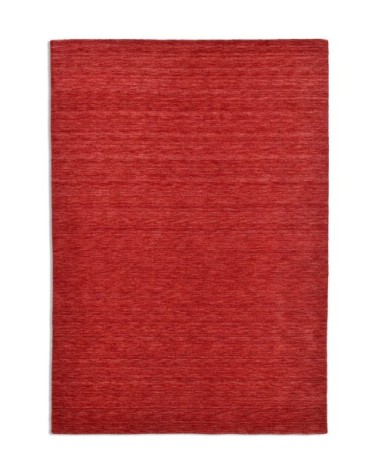 Tapis salon - tissé main - 100% laine naturelle - rouge 070x140 cm