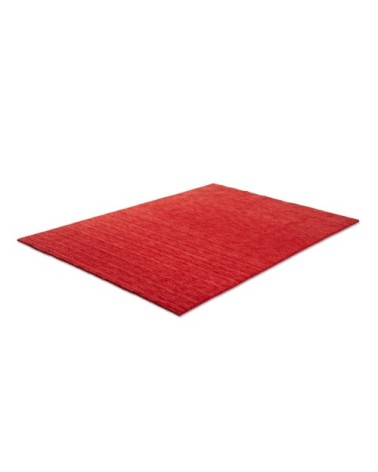 Tapis salon - tissé main - 100% laine naturelle - rouge 070x140 cm