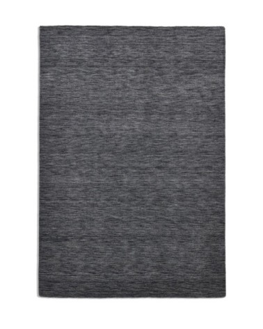 Tapis salon - tissé main - 100% laine - gris foncé 040x060 cm