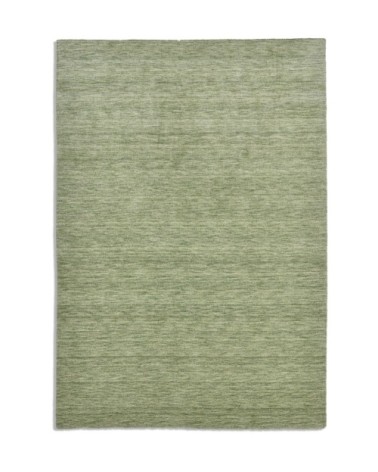 Tapis salon - tissé main - 100% laine - vert clair 090x160 cm