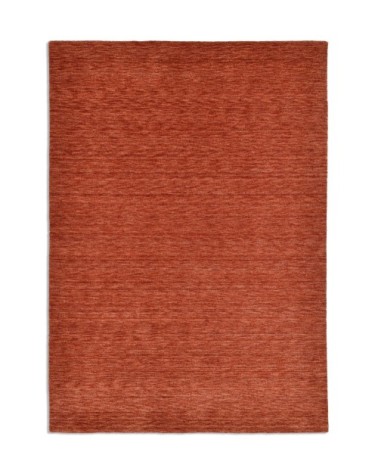 Tapis salon - tissé main - 100% laine - terracotta 070x140 cm