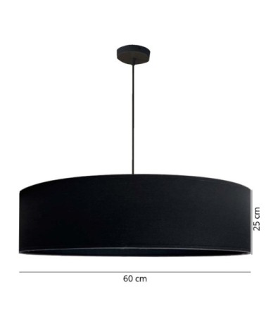 Suspension Noir intérieur noir Ø 60 x H 25