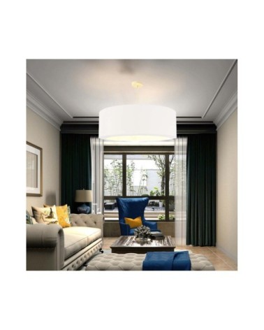 Suspension Silvio blanc cassé Ø 65 x H 25