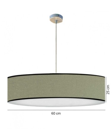 Suspension Eclat vert olive Ø 60 x H 25