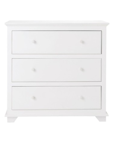 Commode 3 tiroirs blanche