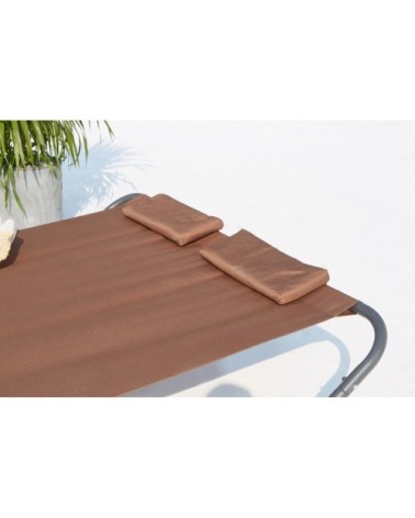 Transat à bascule 2 personnes chocolat