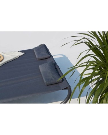 Transat à bascule 2 personnes gris