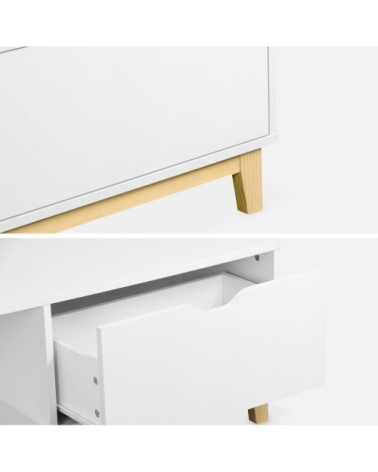 Table basse scandinave blanche