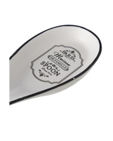 Repose cuillère en céramique blanche