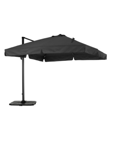 Parasol déporté inclinable gris anthracite 3x3m