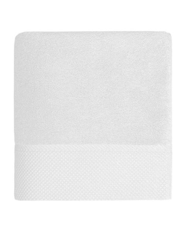 Drap de bain zéro twist 560gr/m²  blanc 70x140 cm