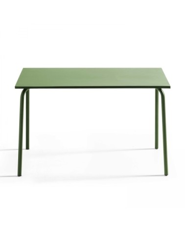 Table de jardin en acier vert cactus