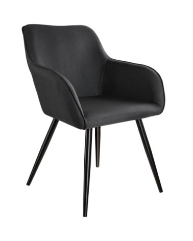 Chaise Marilyn aspect lin noir noir