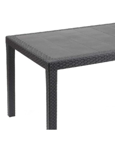 Table de jardin anthracite L150