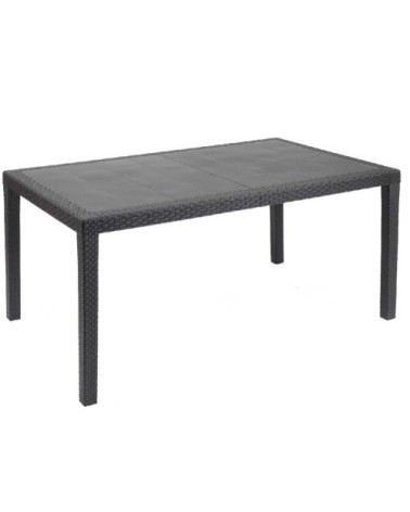 Table de jardin anthracite L150