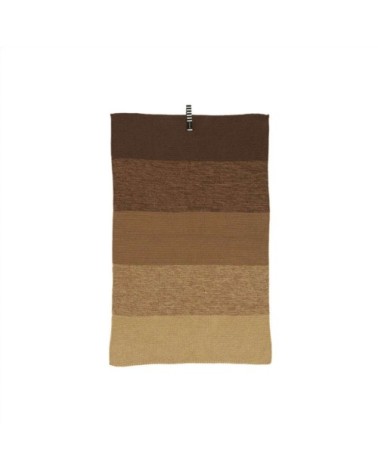 Torchon marron en coton organique H58x38cm