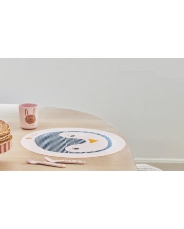 Sets de table rose en silicone Ø39xH0,15cm