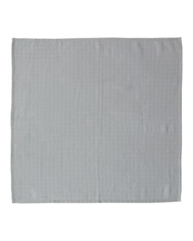 Tissu enfant gris en coton organique H70x70cm