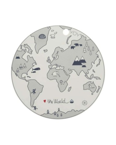 Sets de table blanc en silicone Ø39xH0,15cm