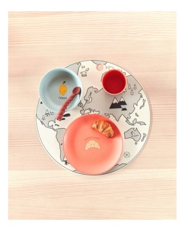 Sets de table blanc en silicone Ø39xH0,15cm