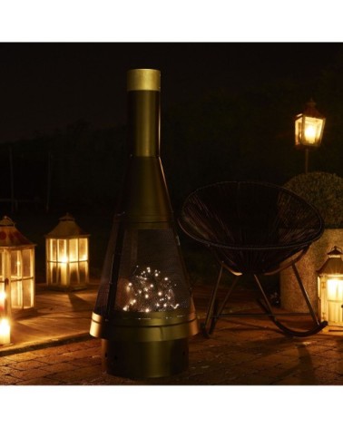 Brasero extérieur cheminée noir