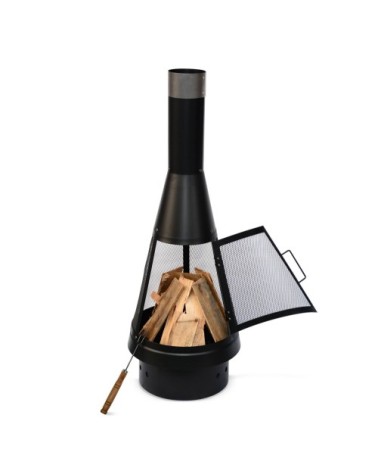 Brasero extérieur cheminée noir