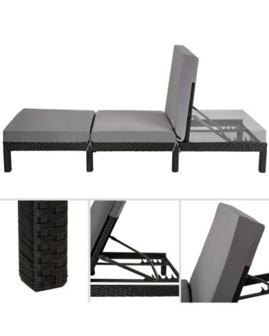 Bain de soleil 5 positions noir