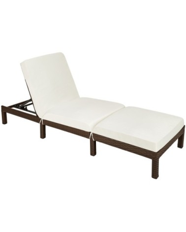 Bain de soleil 5 positions marron