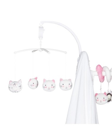 Mobile musical bébé en Polyester Blanc