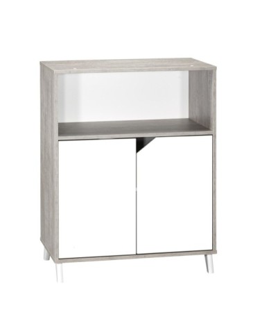 Commode à langer 103x76x66cm en Bois Gris foncé