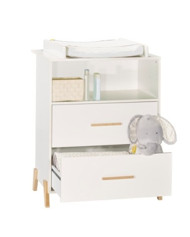 Commode à langer 103x76x68cm en Bois Blanc