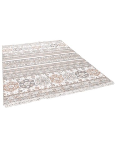 Tapis salon, noué main, 100% laine naturelle - naturel 060x090 cm