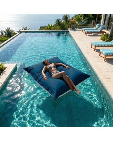 Housse pour Pouf Géant 180x140cm Flottant pour Piscine - Bleu pétrole