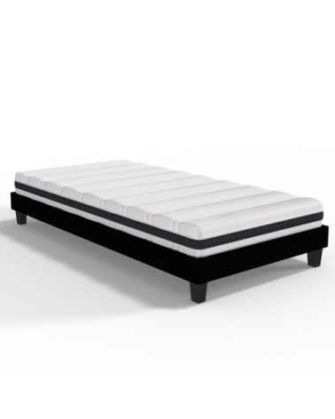 Ensemble matelas ressorts ensachés 90x190 + sommier