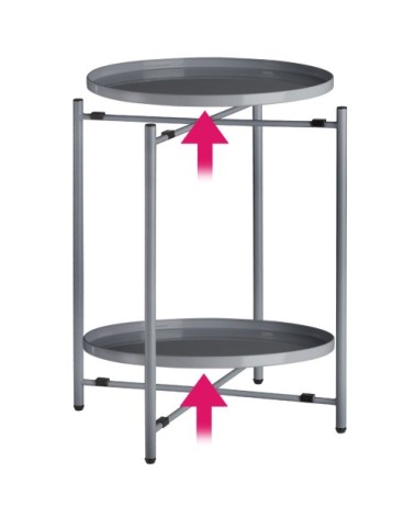 Table dappoint OXFORD gris foncé