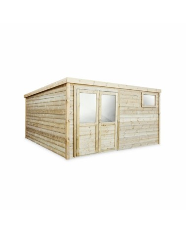 Abri de jardin en bois de 16,3m²