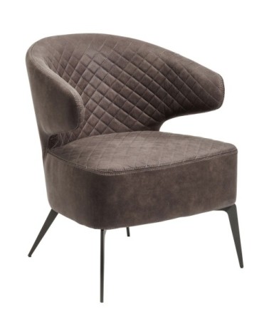 Fauteuil gris et acier