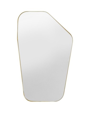 Miroir en acier doré 94x64