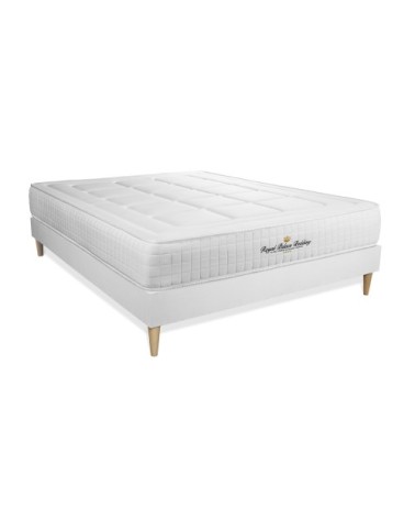 Pack matelas sommier kit 140x190 oreiller couette