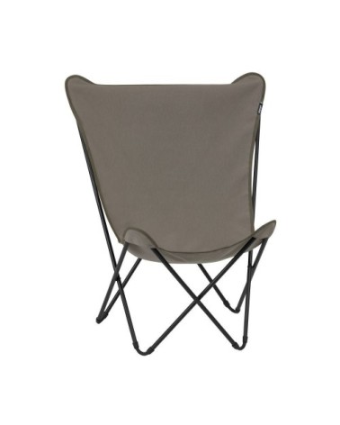 Fauteuil papillon en acier marron l60xl78xh99