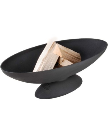 Brasero ovale en fonte