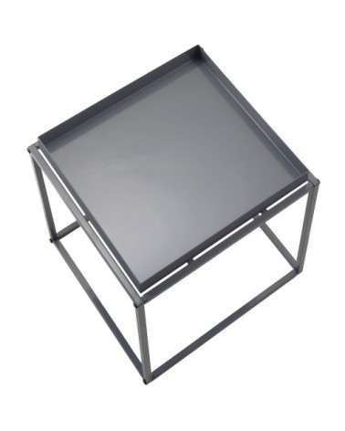 Table d'appoint CAMBRIDGE 40x40x44cm gris foncé