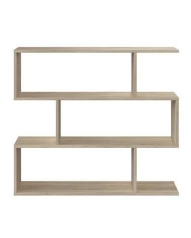 Étagère bibliothèque couleur chêne 6 Étagères