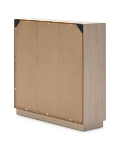 Étagère bibliothèque 110x110 cm, couleur chêne et gris