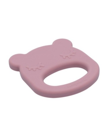 Anneau de dentition en silicone ours  Rose