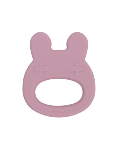 Anneau de dentition en silicone lapin  Rose