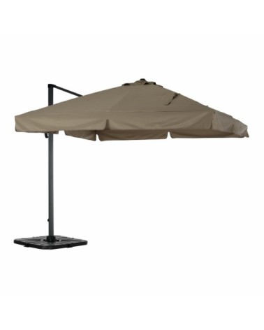 Parasol déporté inclinable marron D3m