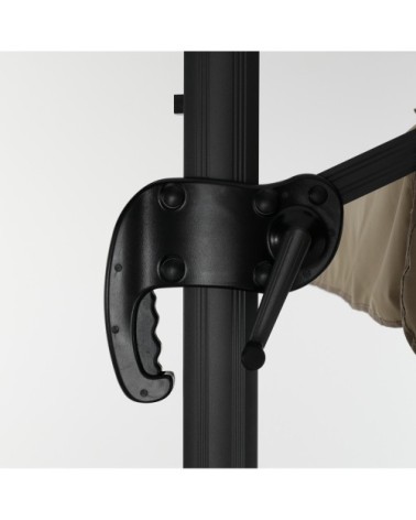 Parasol déporté inclinable marron D3m