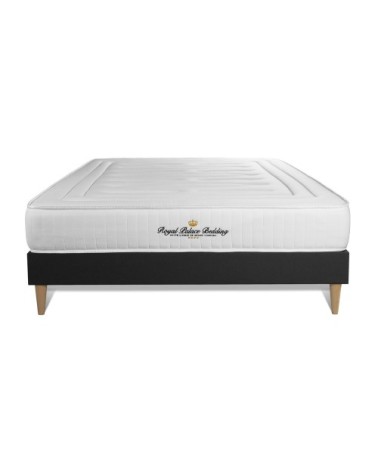 Pack matelas sommier kit 140x190 oreiller couette