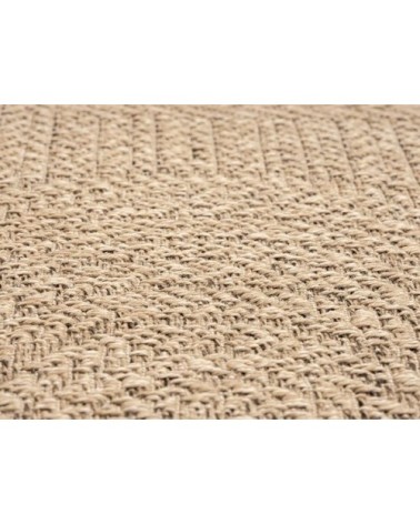Tapis extérieur jute optique intempéries - nature - 80 x 250 cm